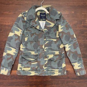 Madewell Womens XS Outbound Jacket Utility Camo Camouflage‎ Military 100% Cotton